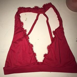 Sexy red bralette